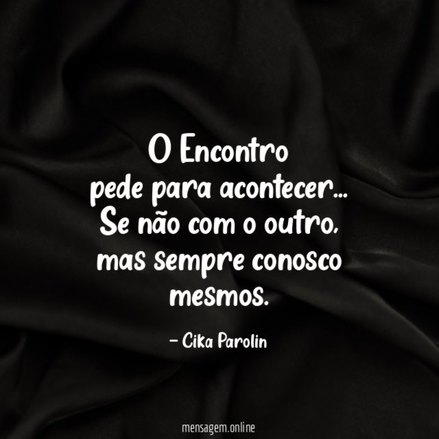 O Encontro pede para acontecer