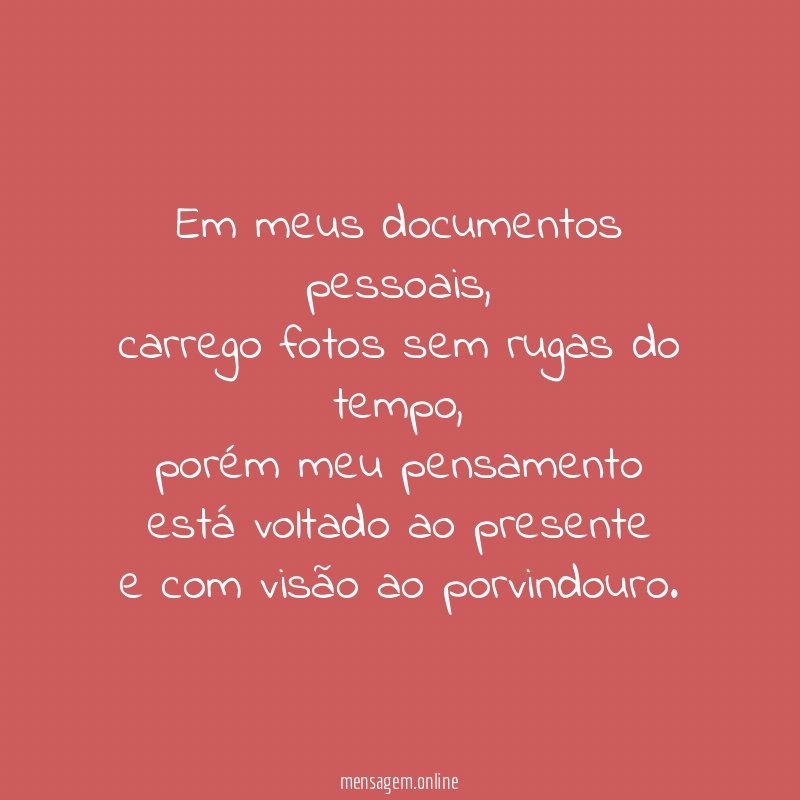 Em meus documentos pessoais