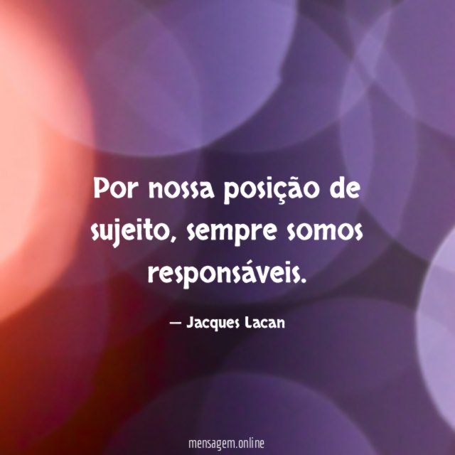Por nossa posição de sujeito