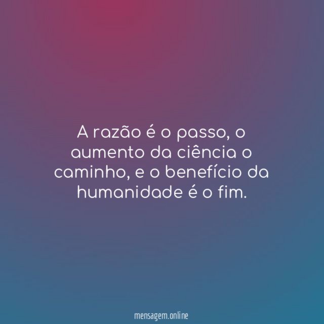 A razão é o passo