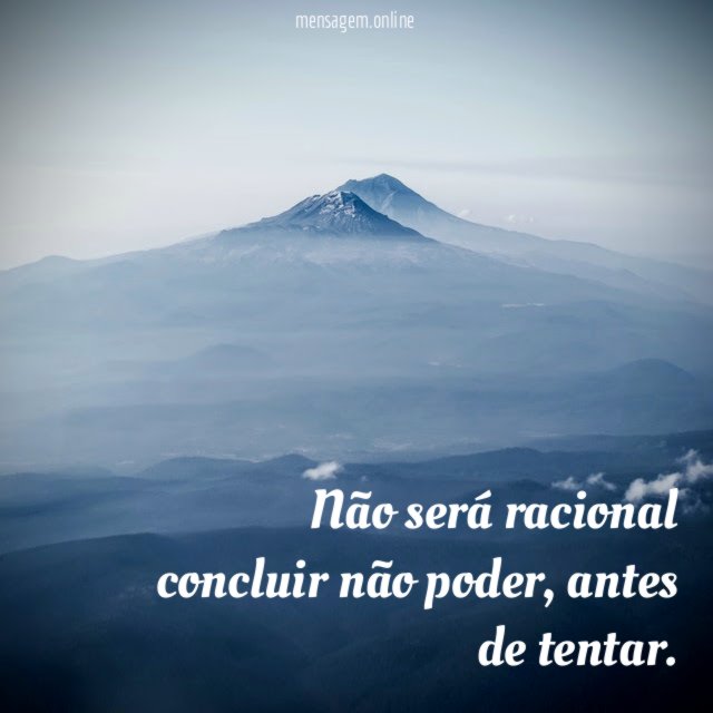 Não será racional concluir não poder