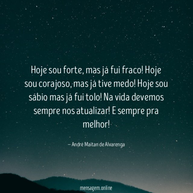 Hoje sou forte