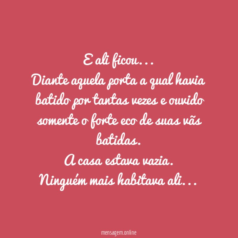 E ali ficou