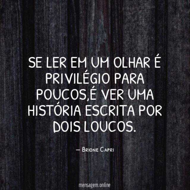 Se ler em um olhar é privilégio para poucos