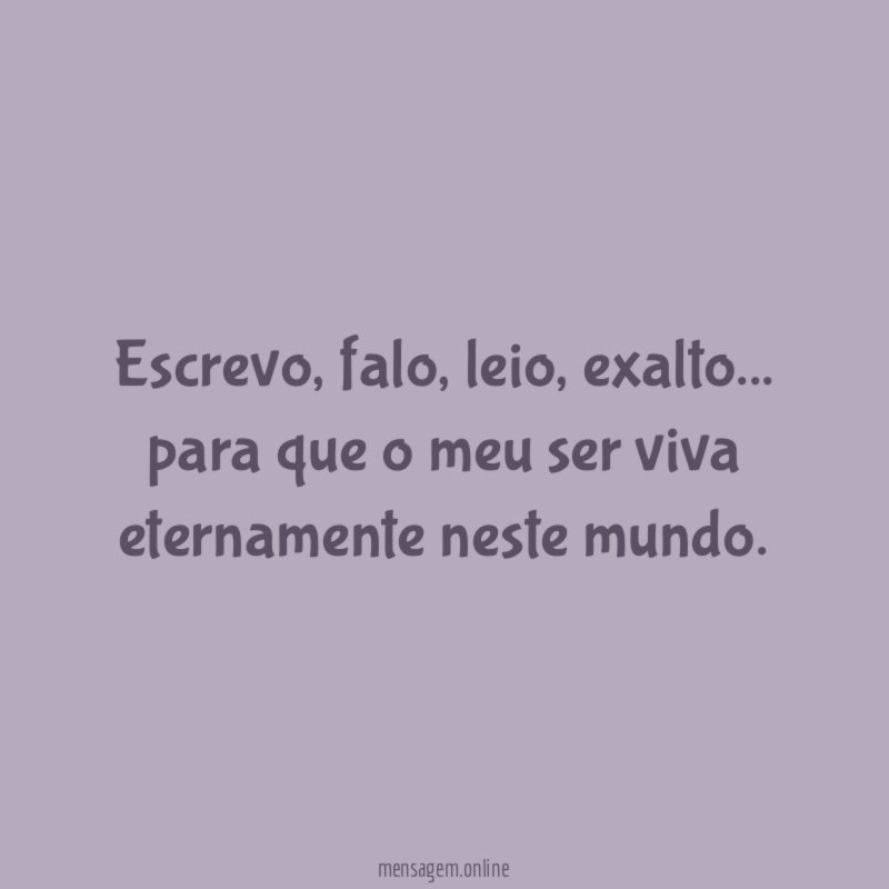 Escrevo
