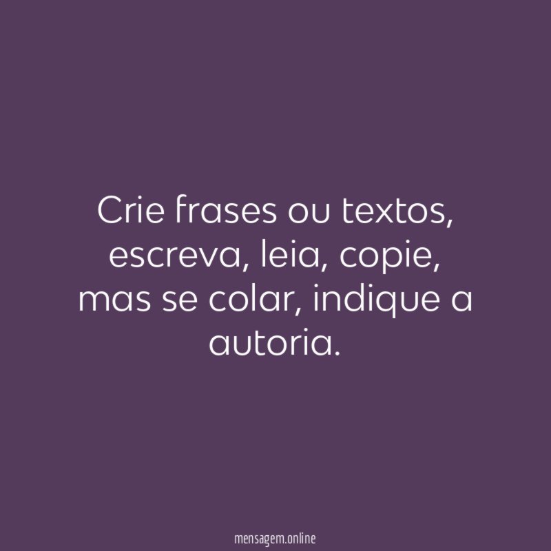 Crie frases ou textos