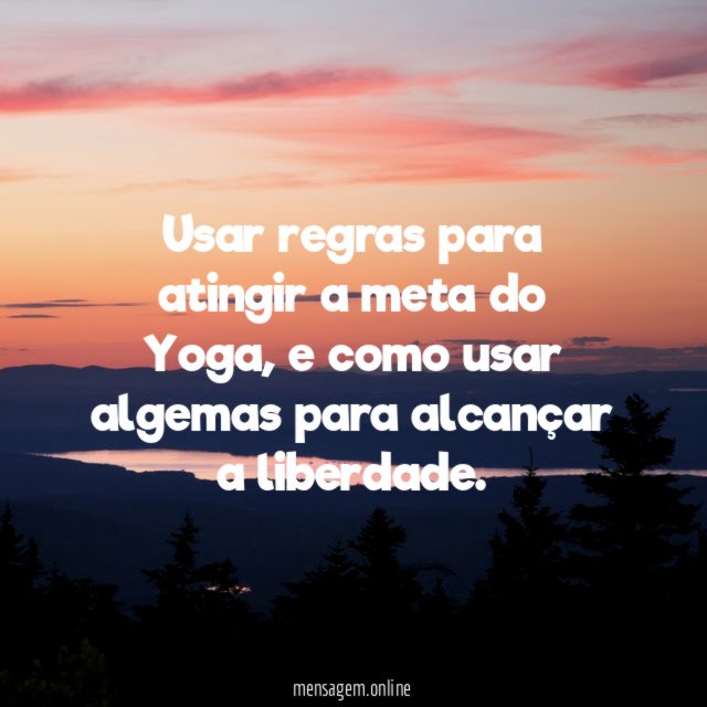 Usar regras para atingir a meta do Yoga