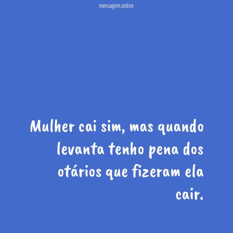 Mulher cai sim