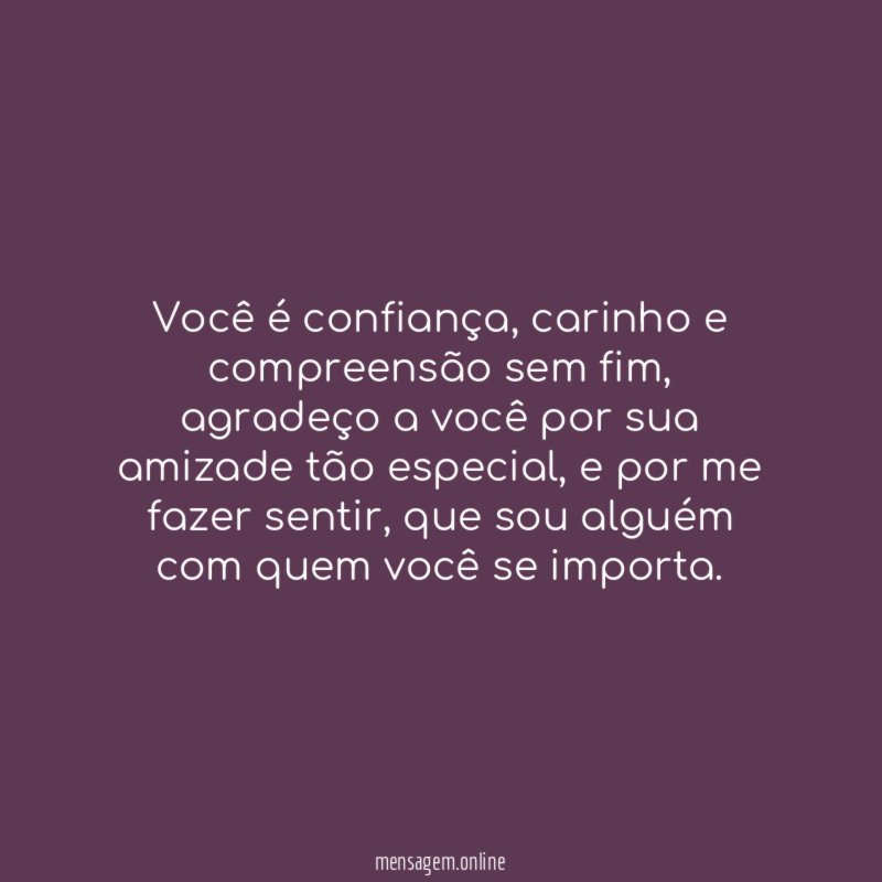 Você é confiança