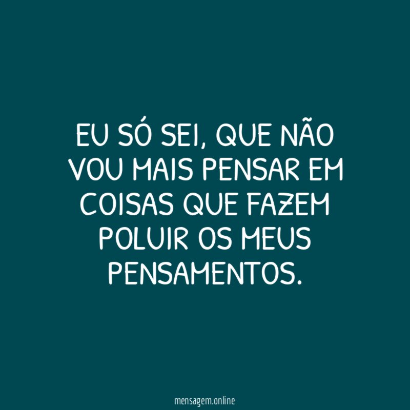 Eu só sei