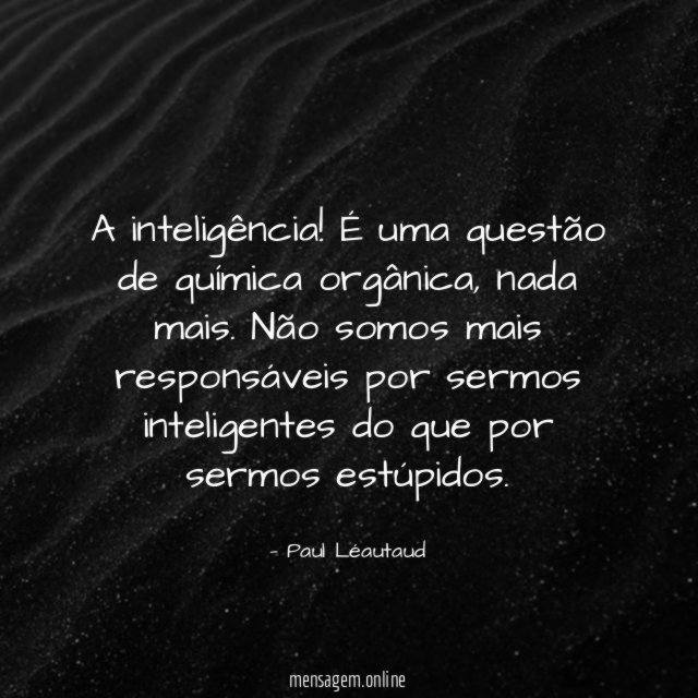 A inteligência