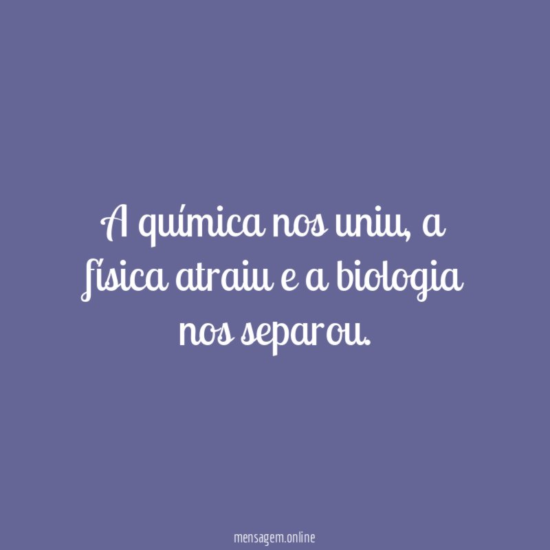 A química nos uniu