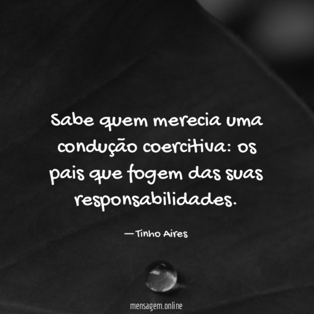 Sabe quem merecia uma condução coercitiva