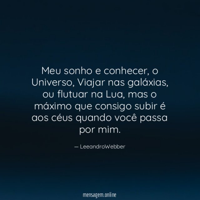 Meu sonho e conhecer