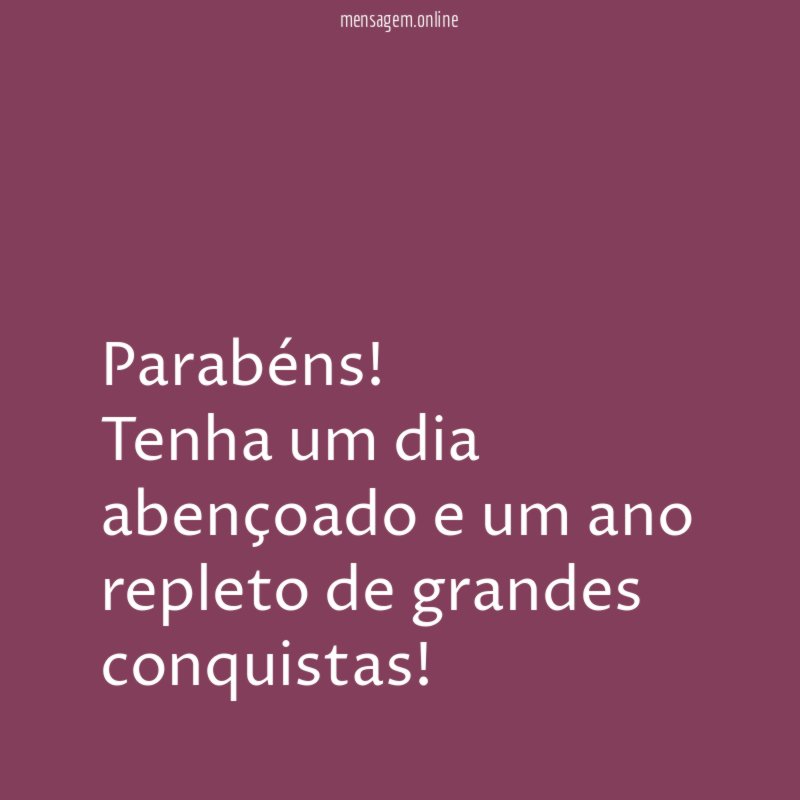 Um Aniversário Abençoado