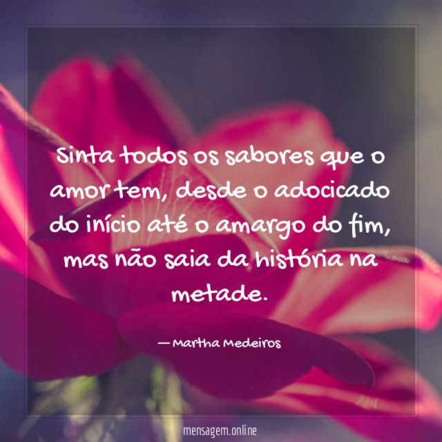 Sinta todos os sabores que o amor tem
