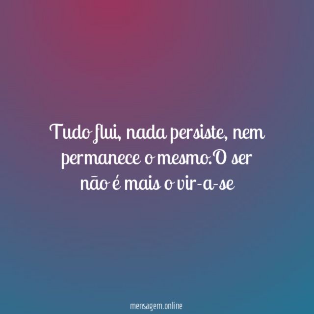 tudo flui