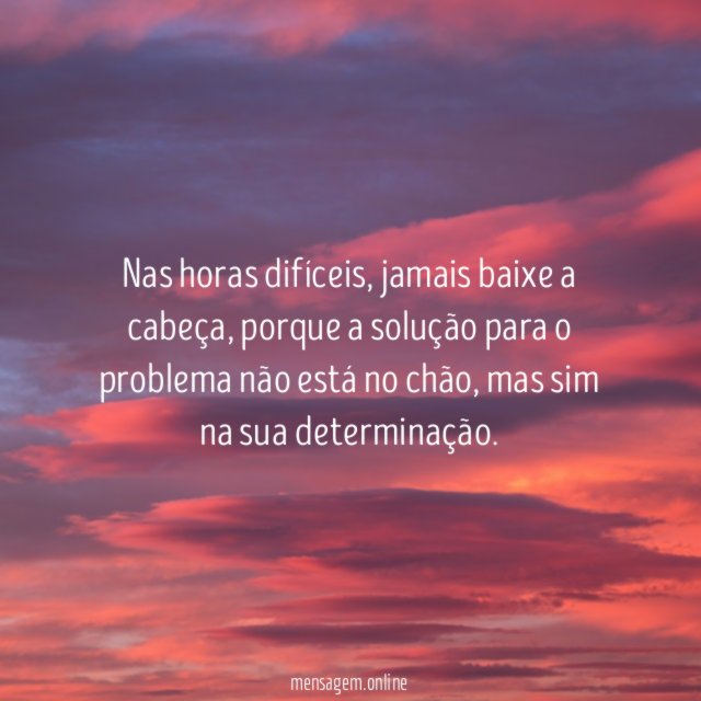 Nas horas difíceis