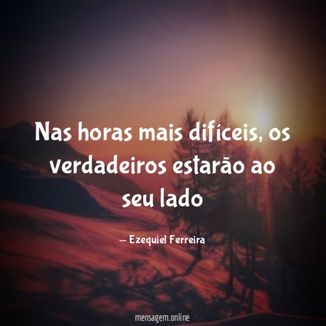 Nas horas mais difíceis