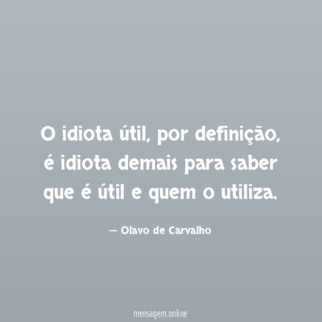O idiota útil