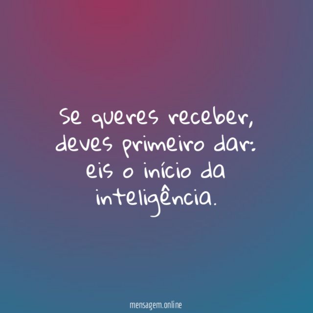 Se queres receber