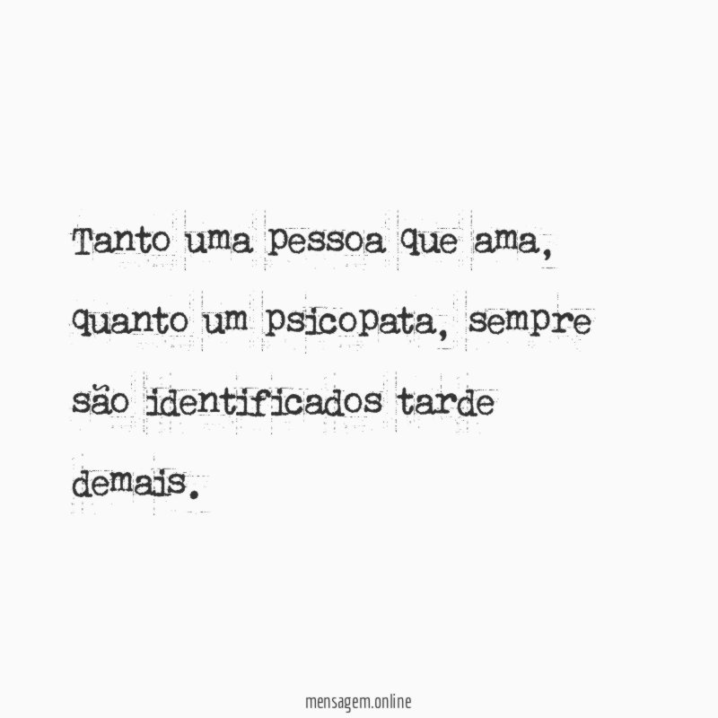 Tanto uma pessoa que ama