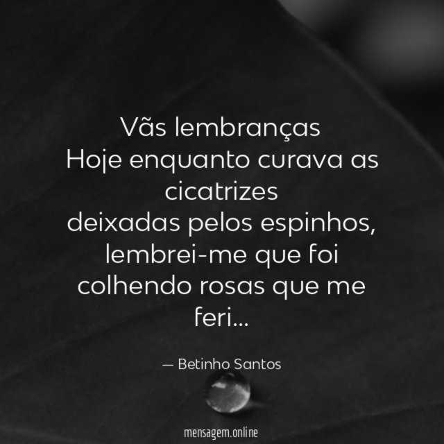 vãs lembranças