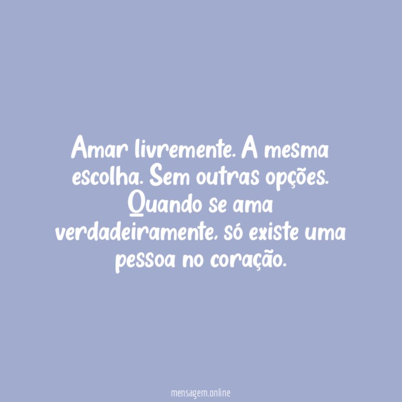 Amar livremente