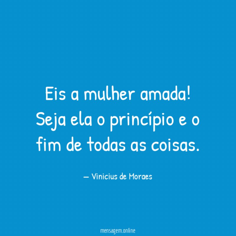 Eis a mulher amada