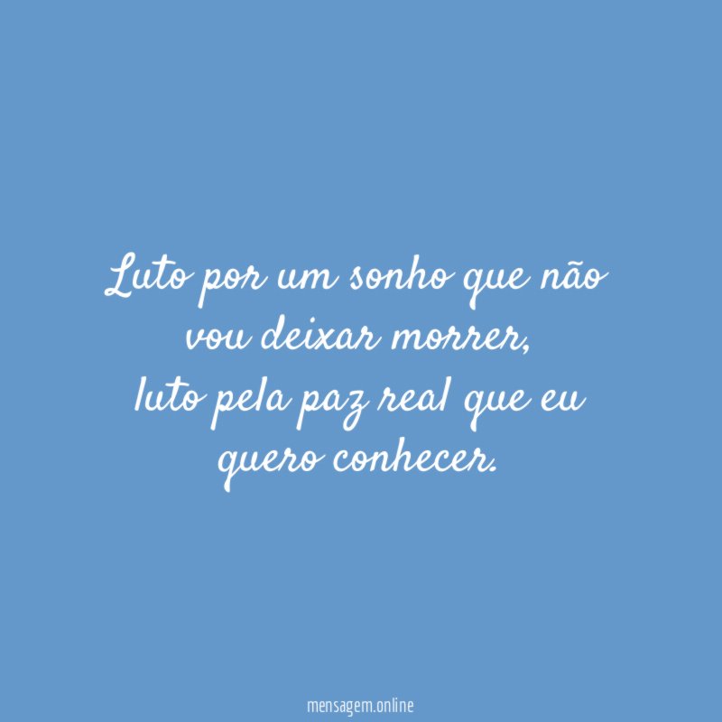 Luto por um sonho que não vou deixar morrer