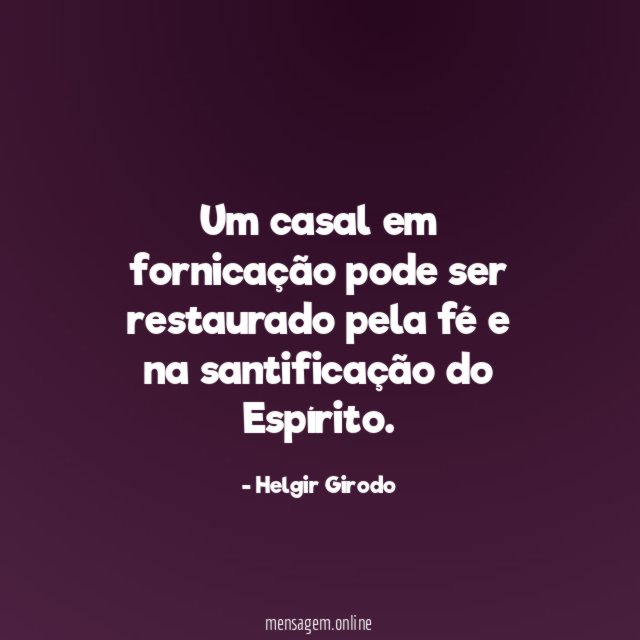 Um casal em fornicação pode ser restaurado pela