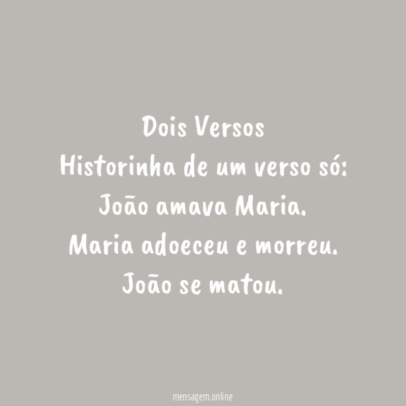 Dois Versos