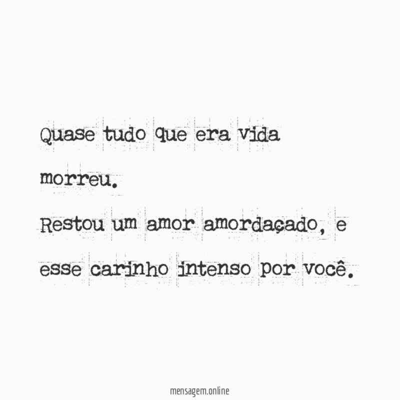 Quase tudo que era vida morreu