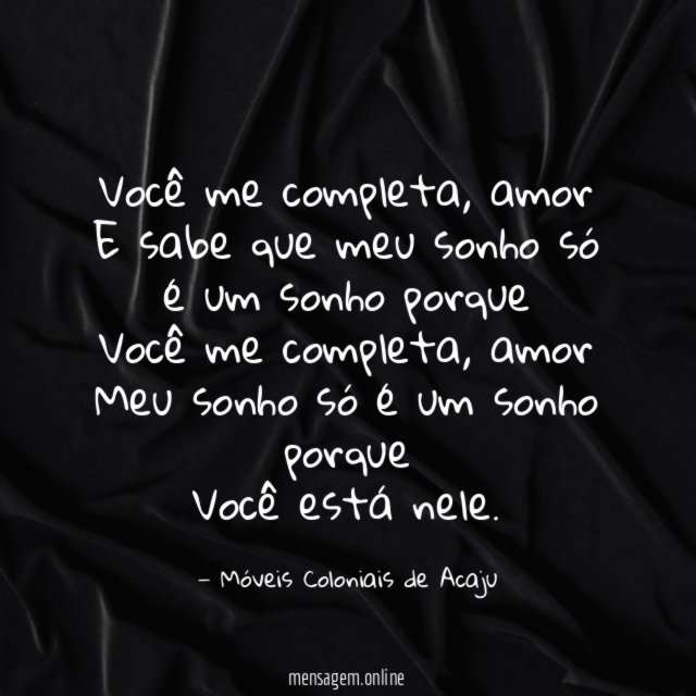 Você me completa