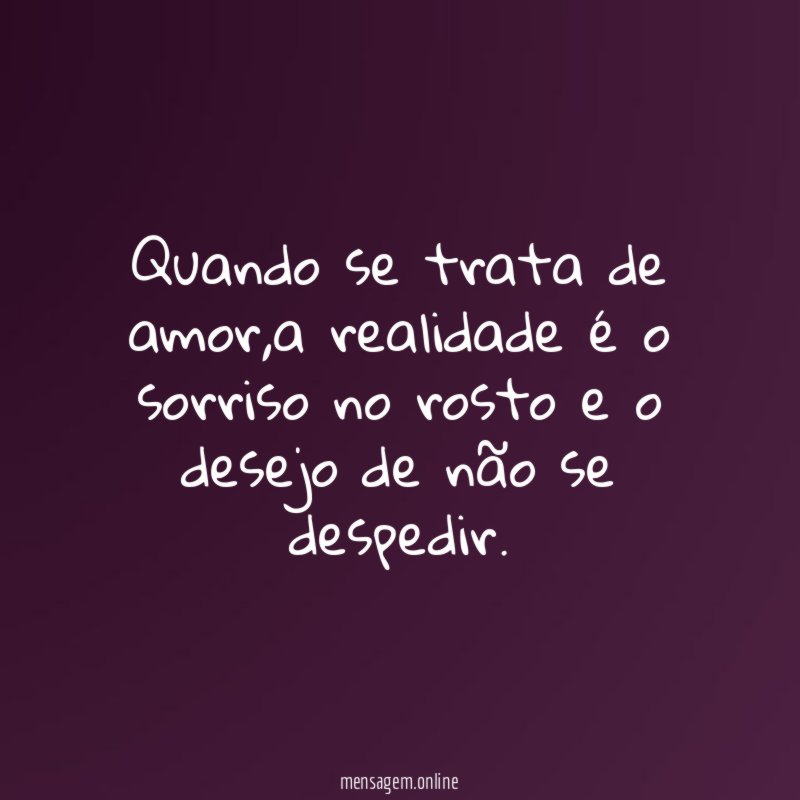 Quando se trata de amor