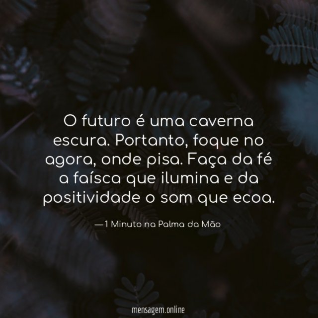 O futuro é uma caverna escura