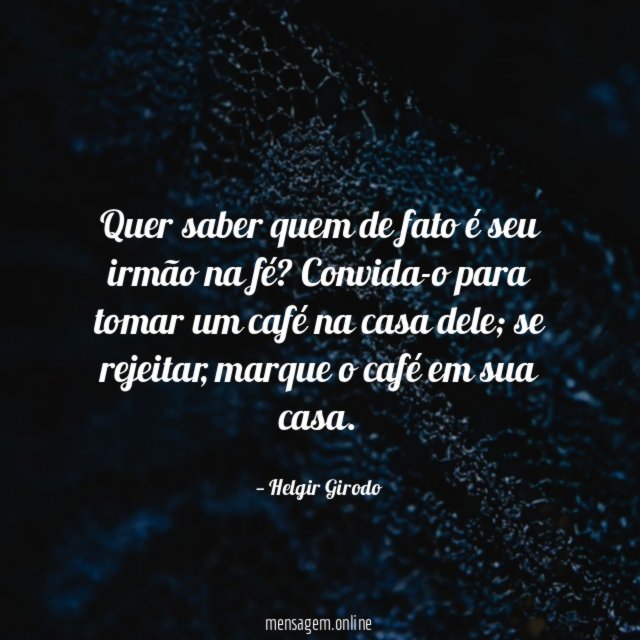 Quer saber quem de fato é seu irmão na fé