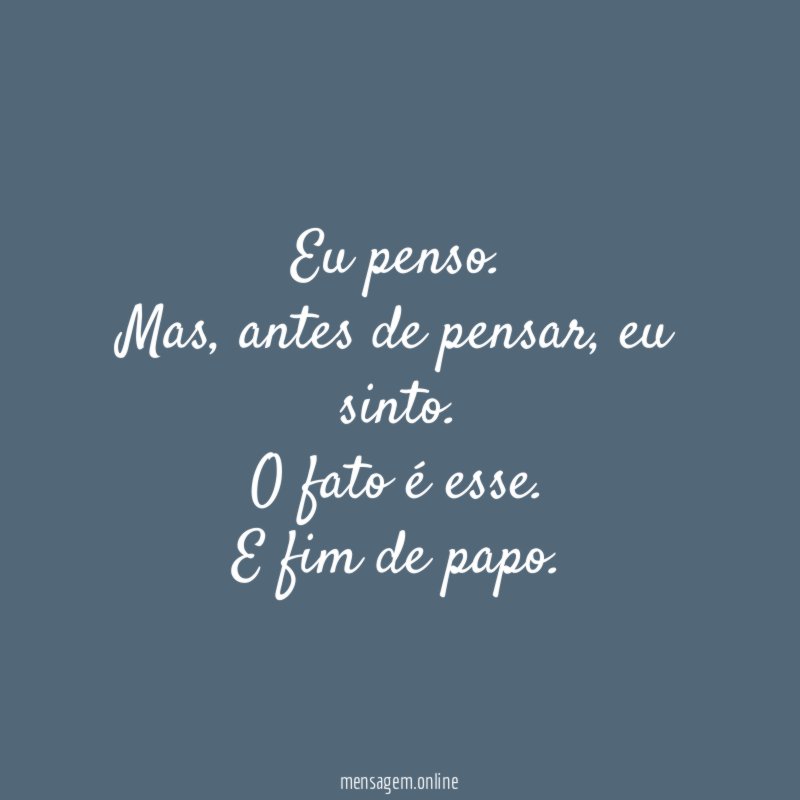 Eu penso
