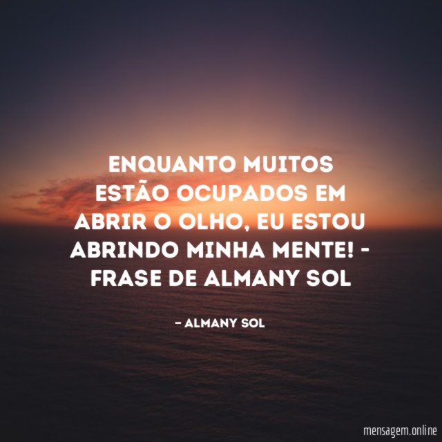 Enquanto muitos estão ocupados em abrir o olho