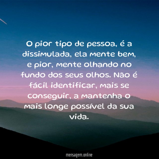 O pior tipo de pessoa