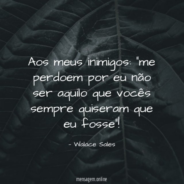 Aos meus inimigos
