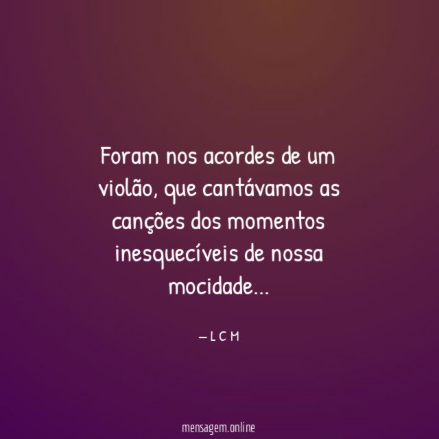 Foram nos acordes de um violão