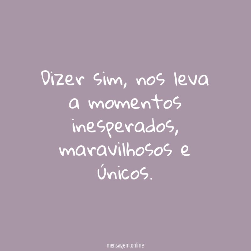 Dizer sim