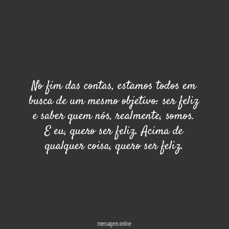 No fim das contas