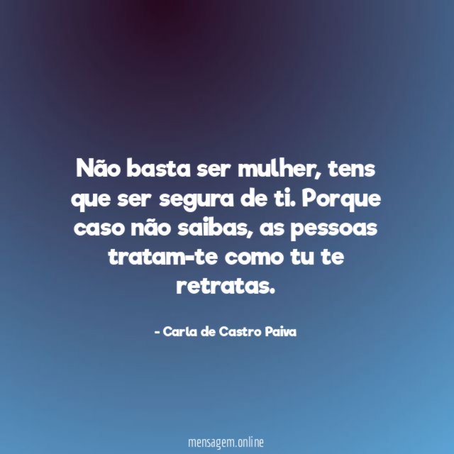 Não basta ser mulher