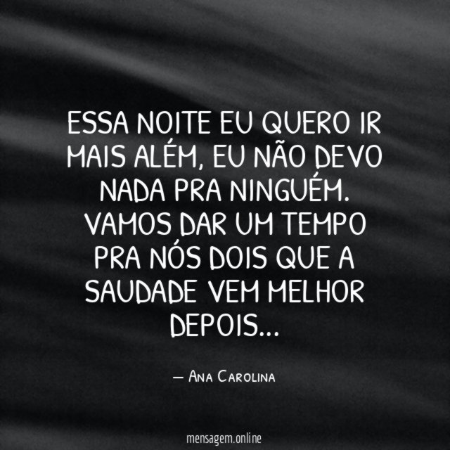 Essa noite eu quero ir mais além