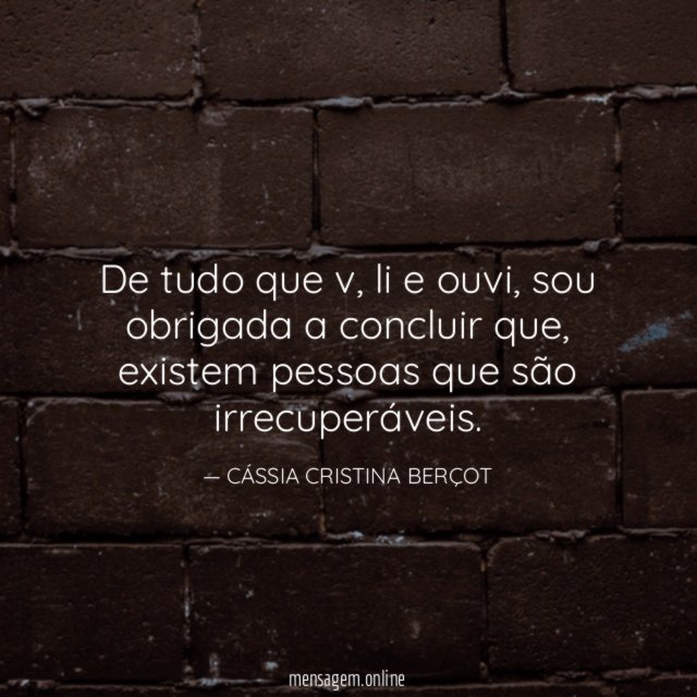 De tudo que v