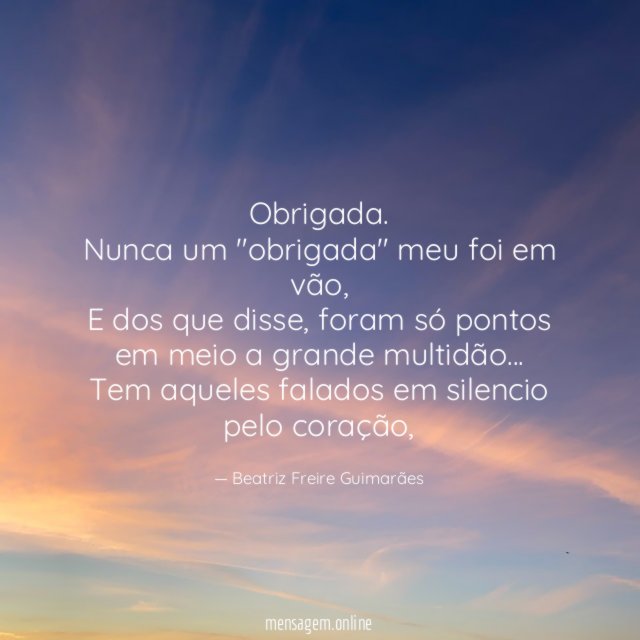 Obrigada