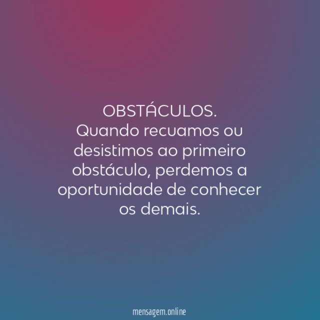 OBSTÁCULOS