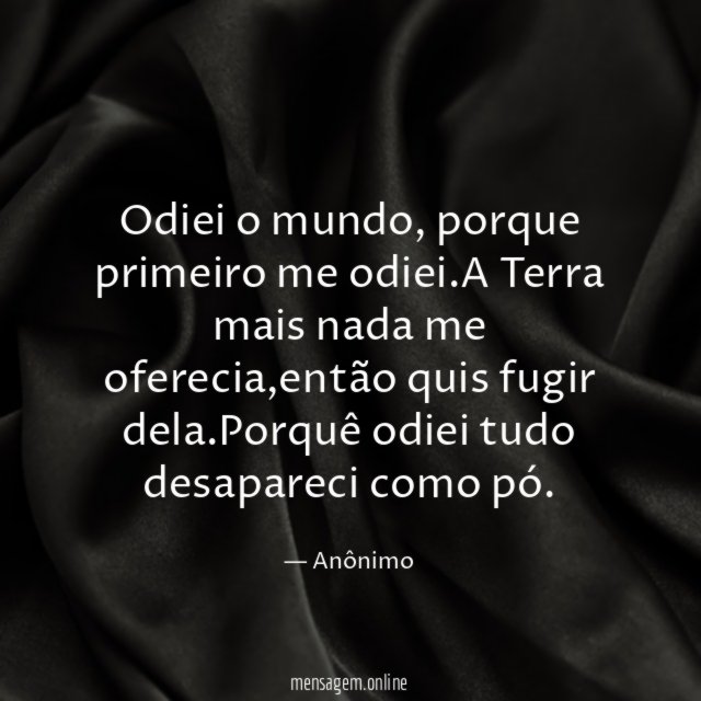 Odiei o mundo